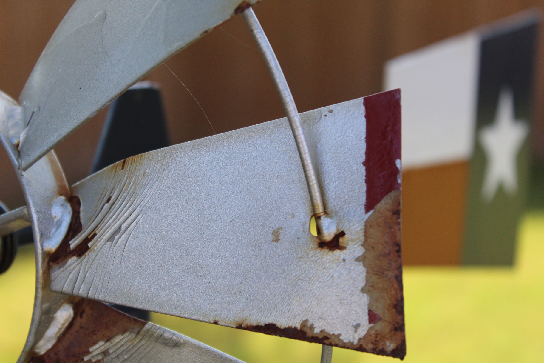 Windmill blade close-up
